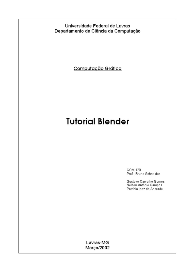Tutorial Blender | PDF