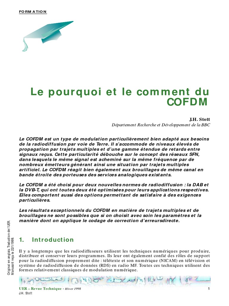 Comprendre le COFDM en Radiodiffusion | PDF | Orthogonal Frequency ...