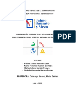 Plan de Comunicaciones - Hospital Nacional Hipólito Unanue