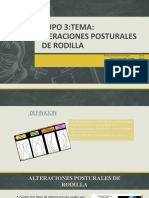 3alteraciones de La Rodilla Diapositivas