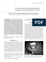 A Report of Supratentorial Leptomeningeal Hemangioblastoma and A Literature Review