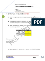 Estructuras Condicionales