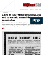 A Lista de 1963 _Metas Comunistas Atuais_ Está Se Tornando Uma Realidade Bem Diante de Nossos Olhos _ O Cidadão Vigilante
