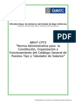 Catalogo General de Puestos