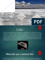 Litio - Grupo 3 - No Metalicos y Su Comercializacion