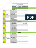 Calendario predicadores 2021