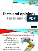 Facts and Opinions Facts and Opinions