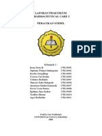 Laporan Praktikum Pharmaceutical Care 2 Peracikan Steril: Fakultas Farmasi Universitas Sanata Dharma 2020