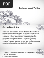 Introduction To Sentence-Based Writing