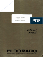 El Dorado Electrodata Corporation Model 1615 Frequency Counter Manual