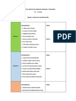 Relación de Grupos de Derecho Notarial y Registral