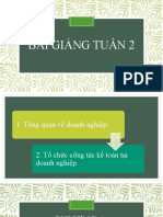 Bài giảng tuần 2