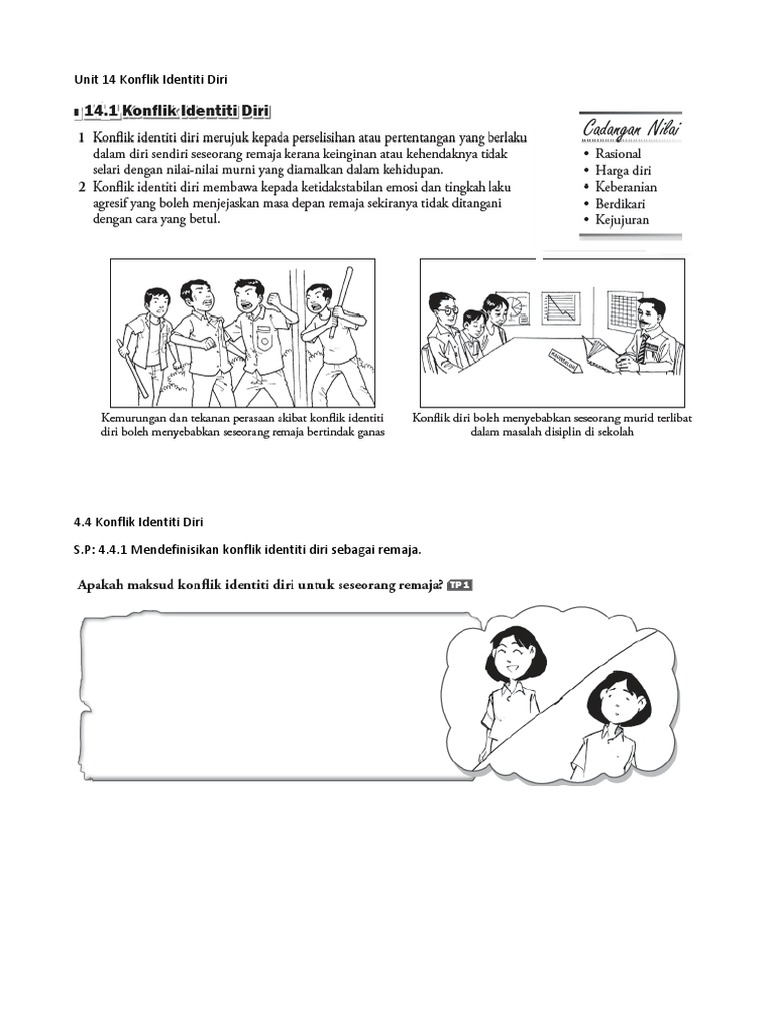 Unit 14 Konflik Identiti Diri Pdf