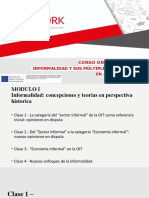 La Categoría Del "Sector Informal" de La OIT Como Referencia Inicial Opiniones en Disputa