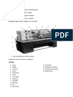 Course Name: (50769) Mach 212: Machining Tools Course Schedule: TTH (5:30pm-7:30pm)