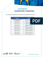 Cronograma Automatización Industrial