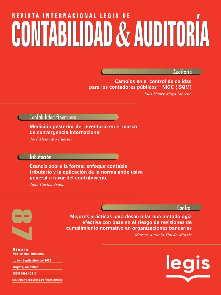 Contabilidad & Auditoría | PDF | normas internacionales de INFORMACION ...
