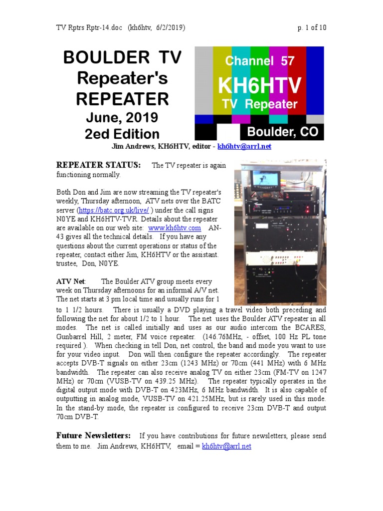 Boulder TV Repeater's Repeater June, 2019 2ed Edition PDF