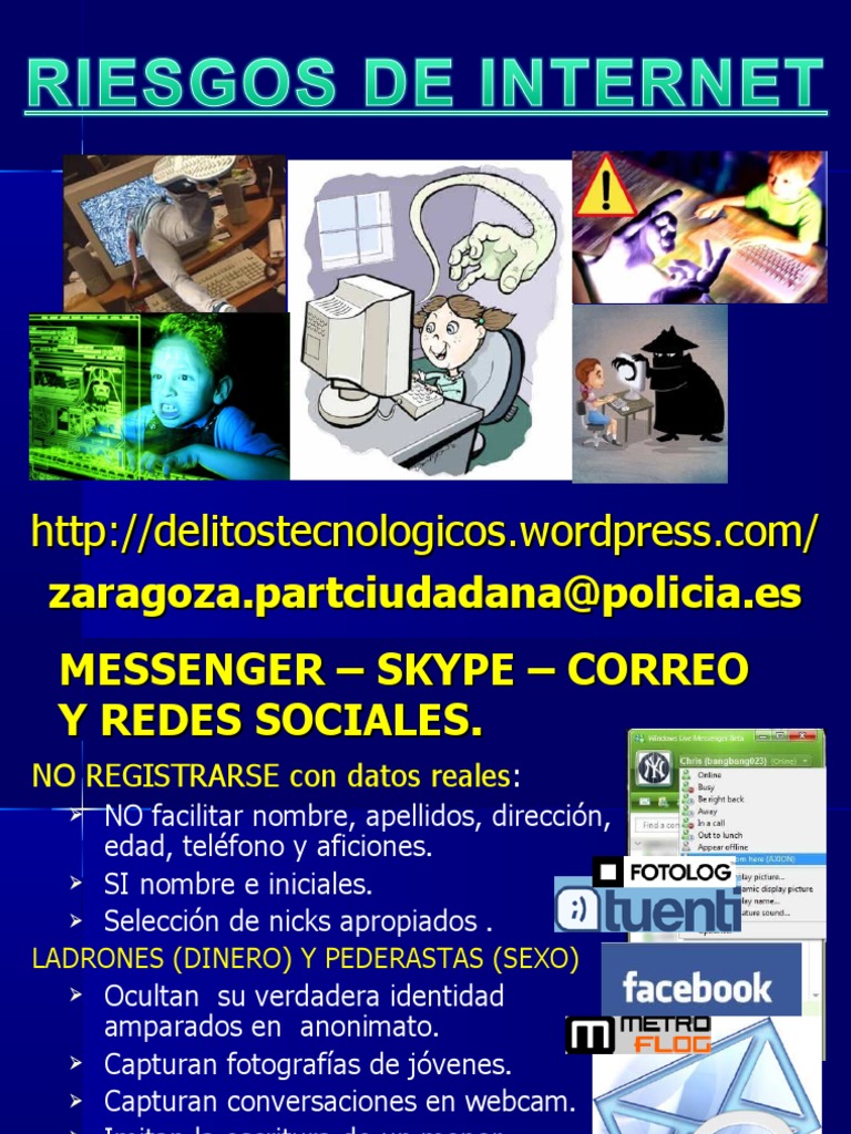 Riesgos de Internet | PDF | Servicio de redes sociales | Spamming