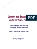 Compact Heat Exchangers For Nuclear Power Plants