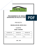 PROCEDIMIENTO DE ESPESORES DE PELICULA SECA Rev. 0