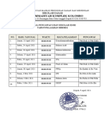 Jadwal Ujian Sekolah T.A 2021