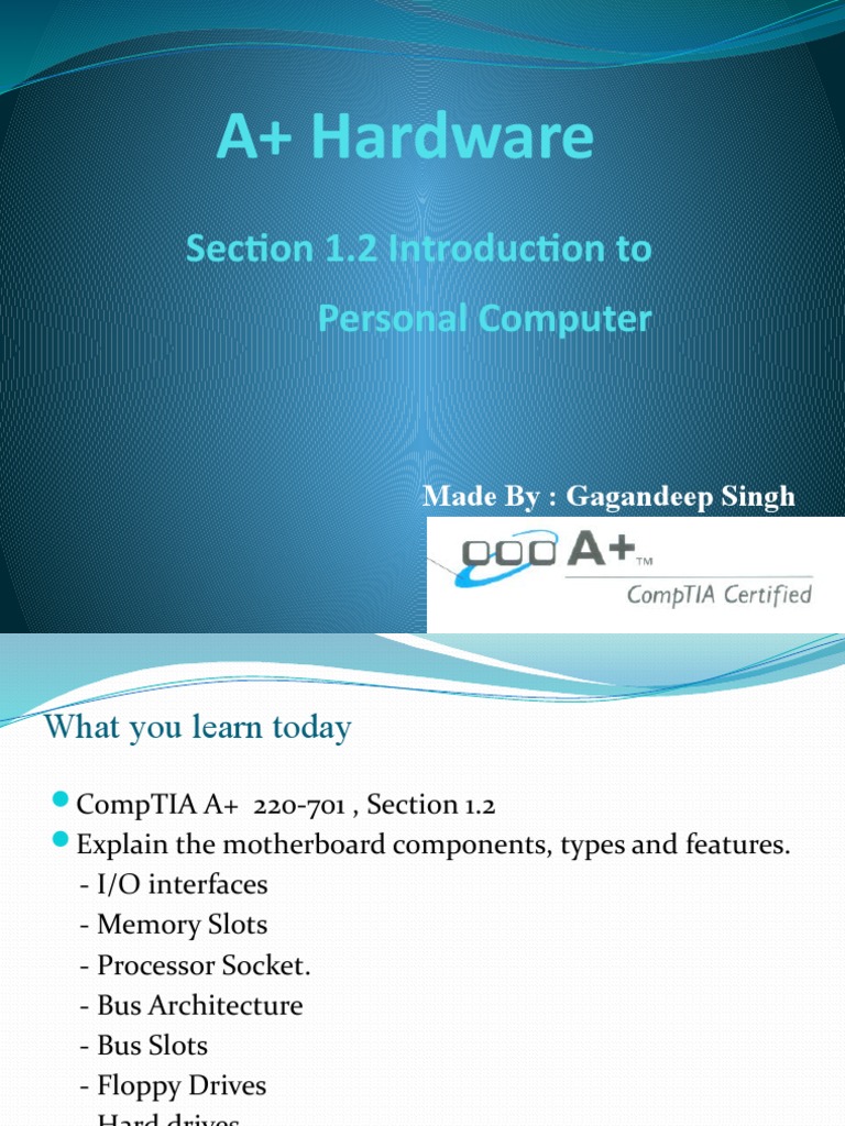 Introduction to Personal Computer Components | PDF | Booting | Bios