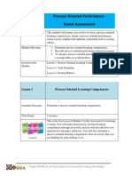 Process Oriented Performance - Based Assessment: Module Overview