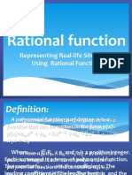 Representing Real-Life Situations Using Rational Function