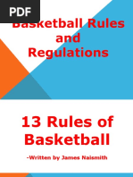 .Basketball Rules and Regulation.