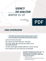 Presentation - Emergency Winter Shelter