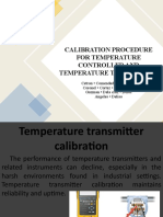 Calibration Procedure For Temperature Controller and Temperature Transmitter