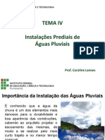TEMA IV - Instalações de Águas Pluviais