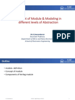 Concept of Module & Modeling in Different Levels of Abstraction