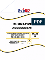 Summative Assessment on Importance of Technology in Philippine Education