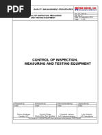 MAI 07 - Control of Insp Measuring and Testing Equipment - DJ - v1