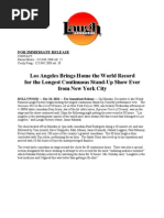 Download Laugh Factory Breaks World Record Press Release by Laugh Factory SN53017255 doc pdf