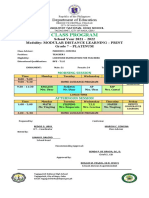 Class Program: Department of Education