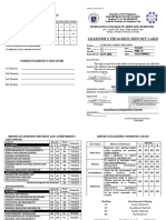 Learner'S Progress Report Card