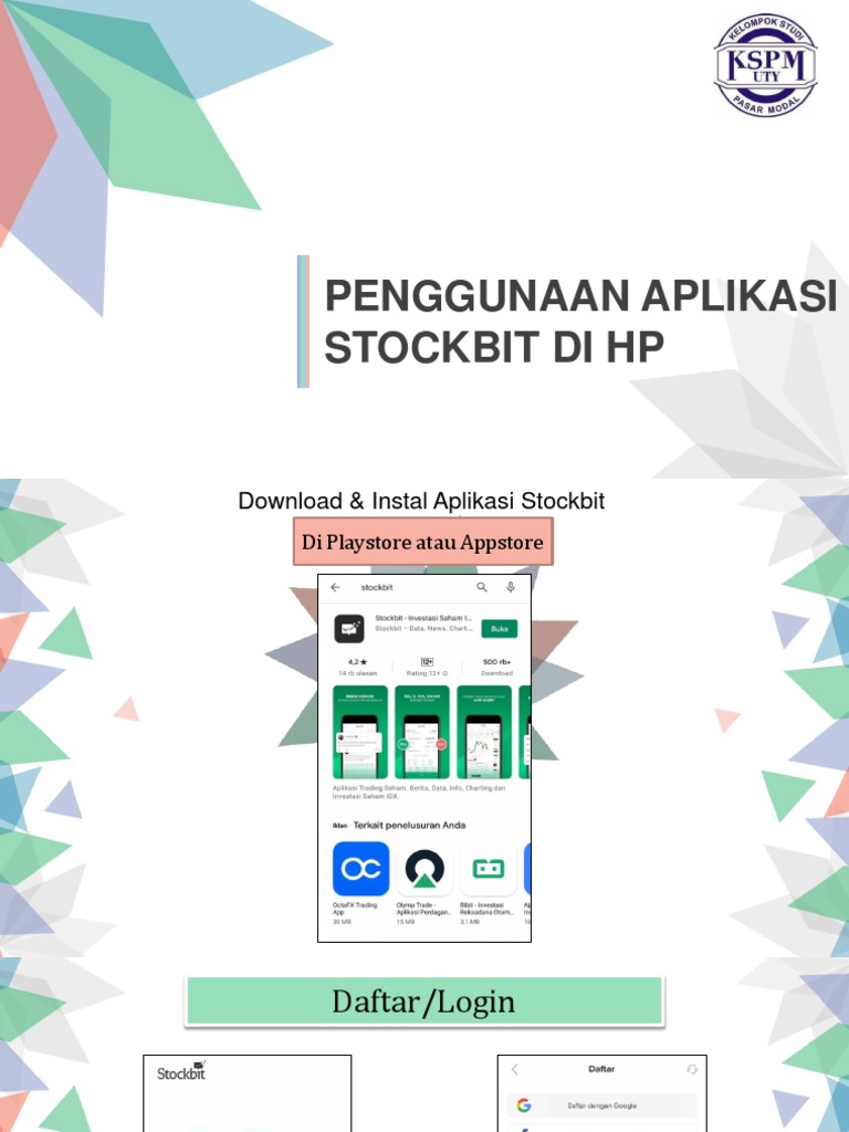 Panduan Penggunaan Stockbit di HP | PDF