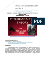 Module 7 Psychoanalytic Theory