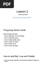 Create a Ping Pong Game in Scratch | PDF