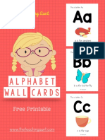 Alphabet Wall Cards