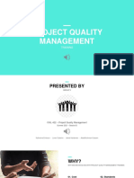 Project Quality Management Training - Milestone 3 - Group 5