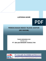 Lap-Akhir Perencanaan Renovasi Ruang Kerja Kantor (Ro Hukum)