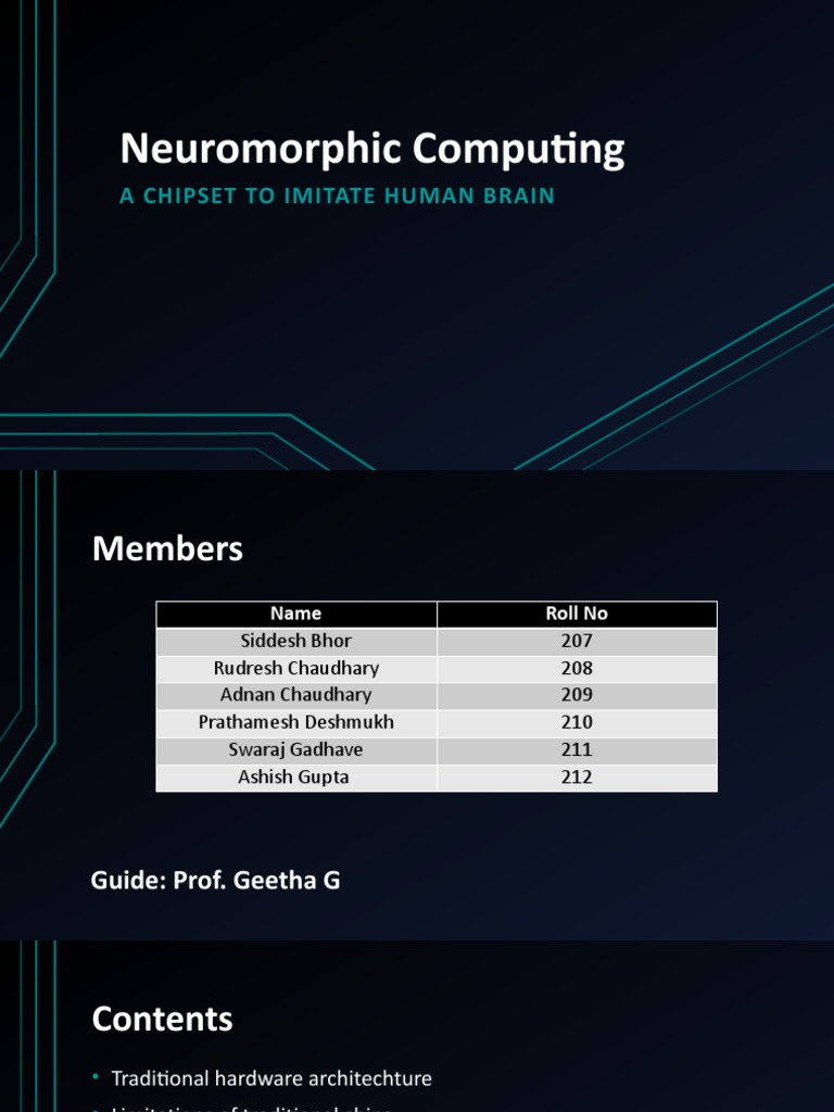 Neuromorphic Computing A Chipset To Imitate Human Brain Pdf
