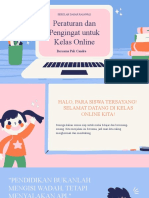 Peraturan Dan Pengingat Untuk Kelas Online: Bersama Pak Candra