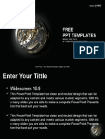 Ticking Time Industry PPT Templates Widescreen
