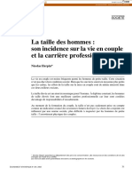 La Taille Des Hommes: Son Incidence Sur La Vie en Couple Et La Carrière Professionnelle