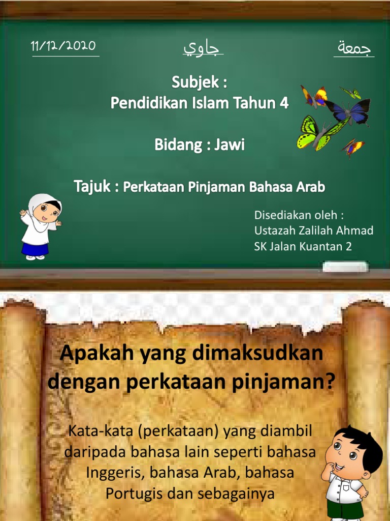 Kata pinjaman bahasa arab tahun 4